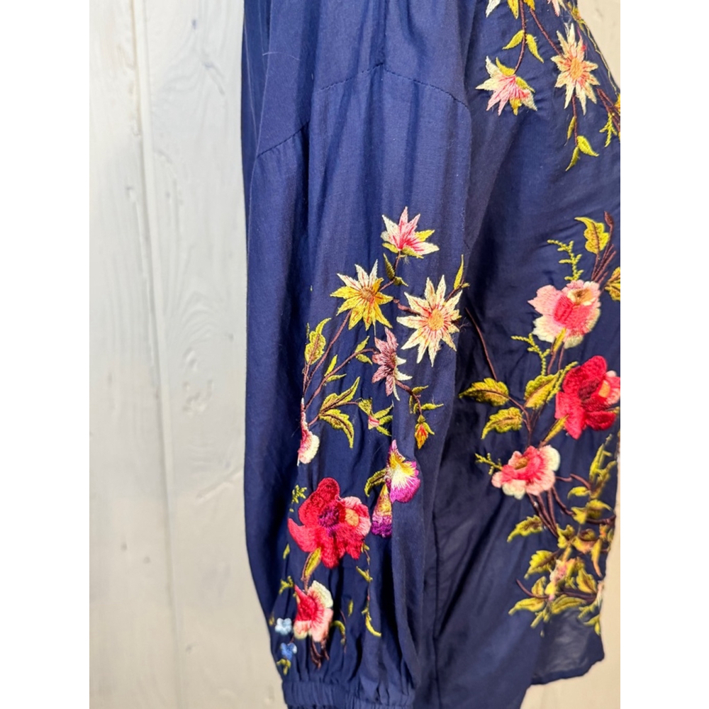 Sundance Florentina Embroidery Butterfly Lace Blouse Medium - Picture 6 of 14